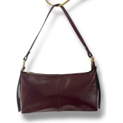 Resim Retro Bordo Baget Çanta 