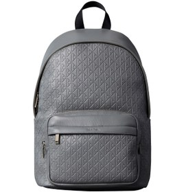 Resim Calvin Klein Gri Erkek Sırt Çantası EMBLEM AOP EMBOSS ROUND BACKPACK 