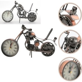 Resim MCM Group Metal Motosiklet Saat ( Lisinya ) 