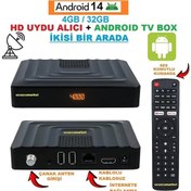 Resim Android 14 4gb/32gb Tv Box + Hd Uydu Alıcı İkisi Bir Arada 