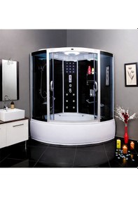 Resim Ayrıntıshop 4 Yollu Duşakabin Bataryası Kompakt Sistem 12 Cm Krom 