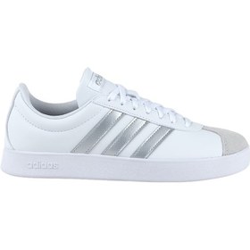 Resim Adidas Vl Court Base Beyaz Kadın Sneaker 000000000101909426 Beyaz - Gümüş 