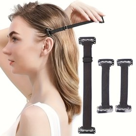 Resim 3 Adet Yüz Kaldırma Saç Bandı Klipsli - Görünmez Facelift Gerdirme Kayışları, Çene Kontürü & Boyun Tonlama için Ergonomik Tasarım, Kadınlar ve Erkekler için Makyaj Aracı Günlük Kullanım İçin 