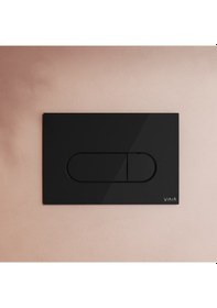 Resim VitrA Root Round 740-2250 Kumanda Paneli Siyah Parlak Siyah 