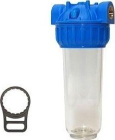 Resim Aquafer 10 inç Boş Su Filtresi Kabı 3/4 inc 