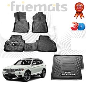 Resim Bmw X3 3D Havuzlu Paspas+ Bagaj Havuzu 2011 Sonrası N11.32961 