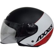 Resim Axxis Square Larch Matt Black-Red Yarım Kask 