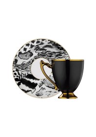 Resim Aryıldız Paiso 6 Kişilik Kahve Fincan Takımı Siyah 