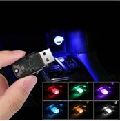 Resim Usb Mini Led Lamba Disko 7 Renkli 12 Volt Dekoratif Işık Ev Araba Dış Mekan Uyumlu 