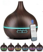 Resim Genel Markalar Aroma Difüzör Gece Işığı 7 Led Nemlendirici Kumandalı Buhar Makinesi 550ml. 