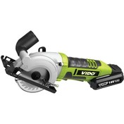 Resim Vıdo Wd041220180 18 Volt Akülü Mini Daire Testere Makinesi 