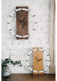 Resim Modern Ahşap Duvar Saati 