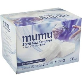 Resim Mumu Steril Gaz Kompres 7,5 X 7,5cm 100 Adet 