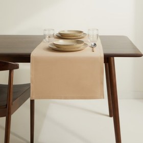 Resim Genoa Dokuma Keten Leke Tutmaz Runner 50x150 cm Kum Beji - 50x150 cm 