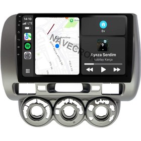 Resim NAVECRON HONDA JAZZ 2002-08 UYUMLU ANDROID MULTİMEDYA GERÇEK 4/64 KABLOSUZ CARPLAY GERİ GÖRÜŞ KAMERALI 