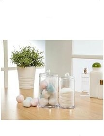 Resim Ikiz Kutular Pamukluk Makyaj Malzemeleri Düzenleyici Ak - 730 