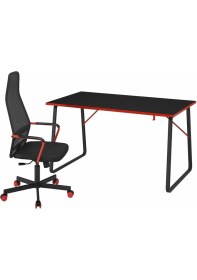 Resim Oyuncu Masası ve Sandalyesi, Siyah 