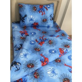 Resim Bebek Özel Pamuk Bebek/çocuk Yastık Çarşaf Yorgan Seti Örümcek Adam 100X200 