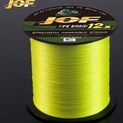 Resim JOF 12-Strand 300m/328yd Örgülü Olta İpi, 11.34-54.43KG Yüksek Mukavemetli PE Örgü, Tuzlu ve Tatlı Su Balıkçılığı için Pürüzsüz ve Dayanıklı - Karides, Kılıçbalığı ve Oyun Balığı için İdeal, Karides Balıkçılığı Ekipmanı | Canlı Renkli İp | Pürüzsüz Dökme İpi 