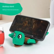 Resim Çok Satan Kaplumbağa Şeklinde Çift Fonksiyonlu Telefon Standı ve Bardak Altlığı - Ofis İçin Eğlenceli Stres Giderici Masaüstü Aksesuar. Basarak Kullanılır, Manuel Montaj Gereklidir, Vida Dahil Değildir 
