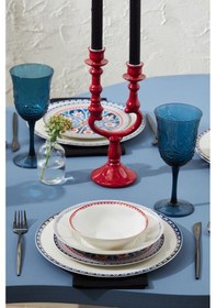 Resim Karaca Elegance Bone Ancient 24 Parça 6 Kişilik Yemek Takımı 