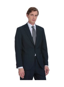 Resim Hatemoğlu Lacivert Slim Fit Mono Yaka Keten Takım Elbise Lacivert 
