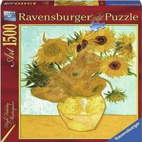 Resim Ravensburger 1500 Parça Puzzle Van Gogh-Güneş Çiçekleri 162062 