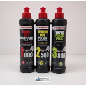 Resim Menzerna 1000 2500 3800 Pasta Hare Seti 250 ml 