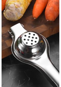 Resim 201 Çelik Pratik Limon Narenciye Sıkacağı Mt127 Gümüş 