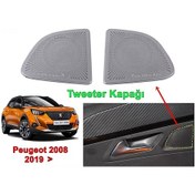 Resim Peugeot 2008 İç Kapı Tweeter Kapağı 2019 Sonrası 2 Prç Aluminyum N11.798 