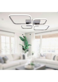 Resim Tt050-kr Tt Aydınlatma Krom Kaplama 4 Lü Led 3 Renk Işık Modüll Krom 