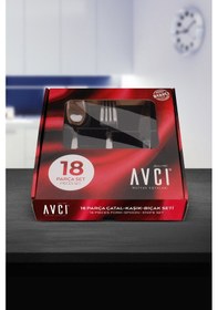 Resim Avcı İstanbul 18 Parça Çatal Kaşık Bıçak Takımı Gümüş 