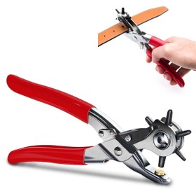 Resim CannStore Kemer, Deri, Kanvas İçin 6 Delik Başlıklı Döner Kemer Delik Delme Aleti Delik Açıcı Pense Aparat 