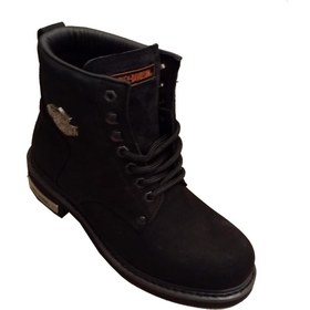 Resim Harley Davidson Kadın Siyah Gibson Black Nubuk Bot 
