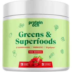 Resim PROTEINOCEAN Greens & Superfoods Red Berries 120g 