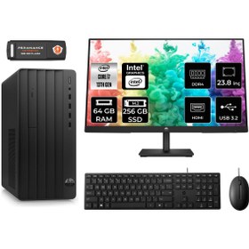Resim HP PRO TOWER 290 G9 AE8T2X2ESS046 i7 13700 64GB RAM 256GB SSD 23.8" FDOS MASAÜSTÜ PC 