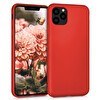 Resim Microsonic Matte Silicone Apple Iphone 11 Pro (5.8'') Kılıf Kırmızı 