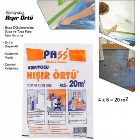 Resim Pass Ekonomik Koruyucu Naylon Koruyucu Hışır Örtü 4x5 20 M Ustaların Markası 