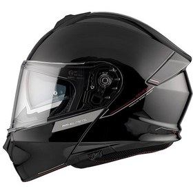 Resim Mt Helmets Mt Genesis Sv A2 Çene Açılır Kask Parlak Siyah 