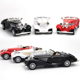 Resim Simülasyon 1:32 Alaşım Retro Klasik Rover Dönüş Alaşım Araba Model Araba Süsleri Kaydırma Doğum Günü Hediyesi 