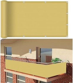 Resim Güneş Tente Güneş Tente Su Geçirmez 95 x 190 cm UV Koruması, Güneş Tentesi, Dayanıklı, Halat Güneş Koruması Gölgelik Tente Su Geçirmez Gölge Tente, Balkon, Bahçe, Kum Sarısı 