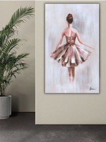 Resim Yağlı Boya Tablo %100 El Yapımı 55cmx79cm Bale Figür 