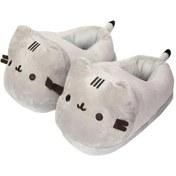 Resim Mufunye Pusheen Kedi Desenli Süper Yumuşak Pamuklu Ev Terliği - Tam Kapalı, 35-42 Numara, 28 Cm Çok Renkli 