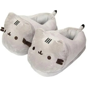 Resim Yunboo Pusheen Kedi Desenli Süper Yumuşak Pamuklu Ev Terliği - Tam Kaplama, 35-42 Numara, 28 Cm Çok Renkli 
