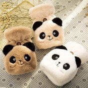 Resim 1 Çift Kadın Kış Sevimli Panda Peluş Açılır Üst Eldivenler Polar Astarlı - Polyester %100 Sıcak Yarım Parmak Eldivenler - Dokuma, Esnek Olmayan, Dokunmatik Ekran Uyumlu - El Yıkama - Günlük Hafta Sonu Soğuk Hava Aksesuarları 