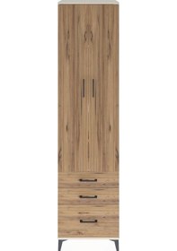 Resim Hyperion Dolap 5 Raflı 3 Çekmeceli 2 Kapaklı 60x44x243 Aytaşı-çam Aytası 
