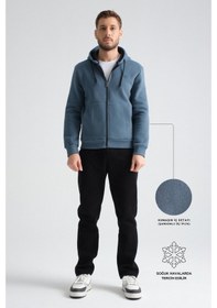 Resim Shooter Sportswear Shooter Erkek Kışlık Eşofman Takımı Luxe Regular Kapüşonlu Orman Yeşili 
