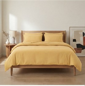 Resim Prime Sleeks Harmony %100 Pamuk Çift Kişilik Nevresim Takımı, Sarı Sarı 