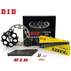Resim Zincir Dişli Seti Ducatı X Dıavel 1200 Cc 2015-2018 / Ducatı / X Dıavel / 1200cc / Zincir: Dıd-525vx3 Çelik -118 / Ön Dişli: Jt 15t / Arka Dişli: Sunstar 43t / 2015-2016-2017-2018 