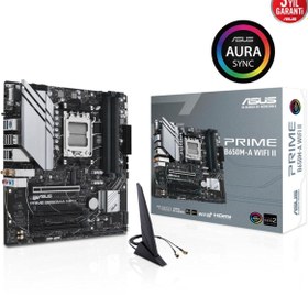 Resim ASUS Prıme B650m-a Wıfı Iı Ddr5 6400mhz(OC) M.2 Matx Am5 